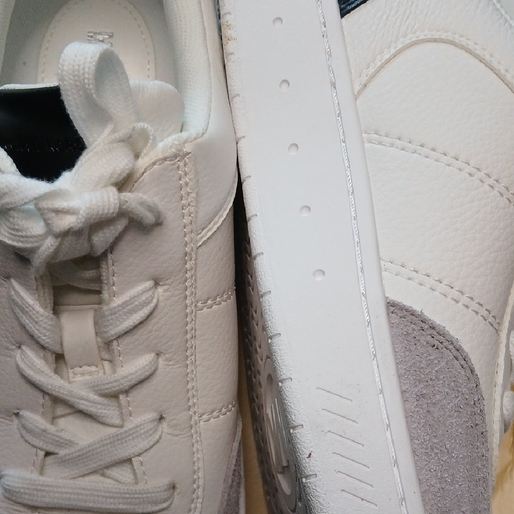 Michael Kors White and Gray Women's Sneakers - Picture 4 of 6